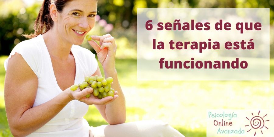6 señales de que la terapia está funcionando