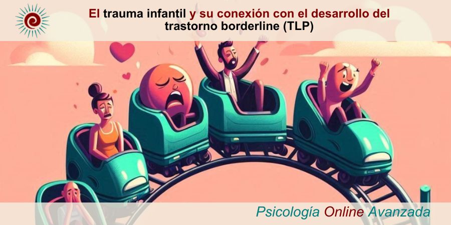 Ilustración de una montaña rusa simbolizando los altibajos emocionales.