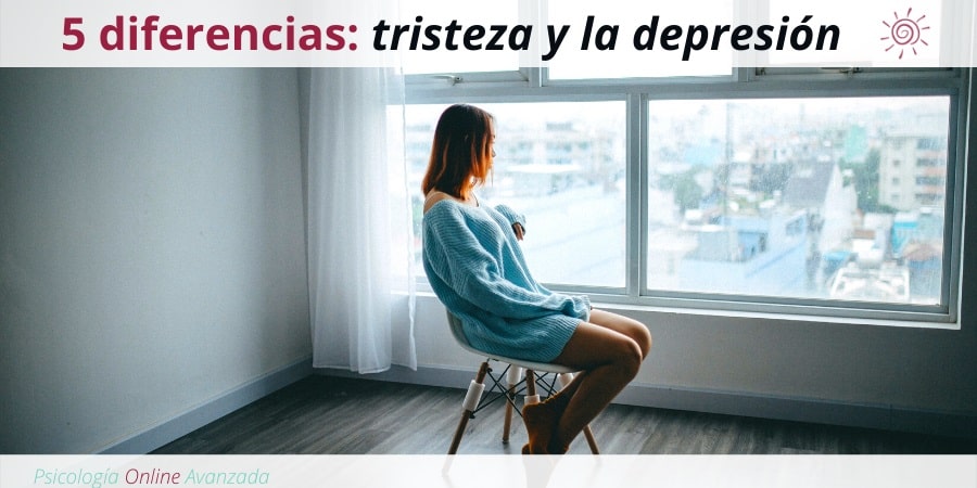 Las 5 diferencias fundamentales entre la tristeza y la depresión, Depresión, Ansiedad, Tristeza, Alteración de sueño, Cambios de animo, Agotamiento, Terapia Online